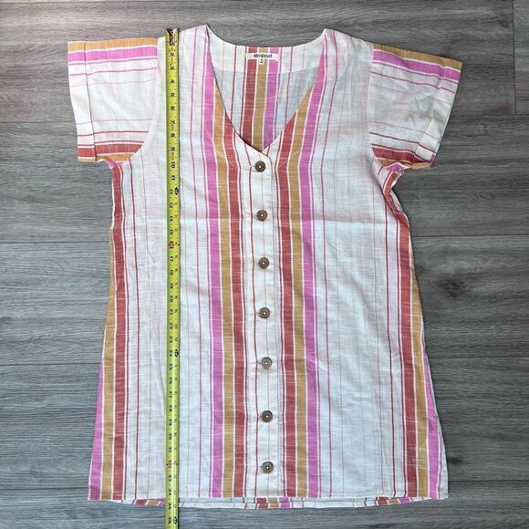 Ripcurl Women's Multicolor V-Neck Short Sleeves Heat Wave Mini Dress Size XL‎ - Picture 1 of 7